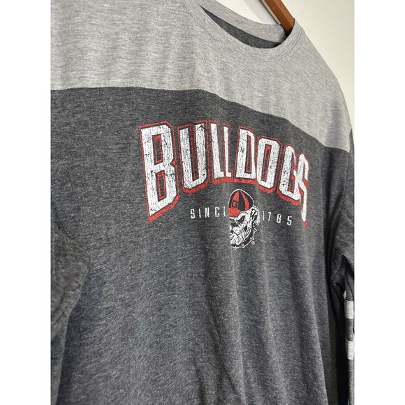 Georgia Bulldogs Long Sleeve Shirt Nike Tee Gray XXL Athletic Cut Y2K Streetwear - Picture 2 of 11